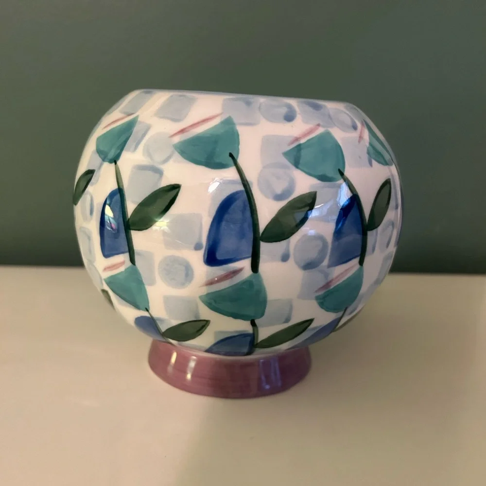 NWOT Anthropologie Copen Small Round Vase